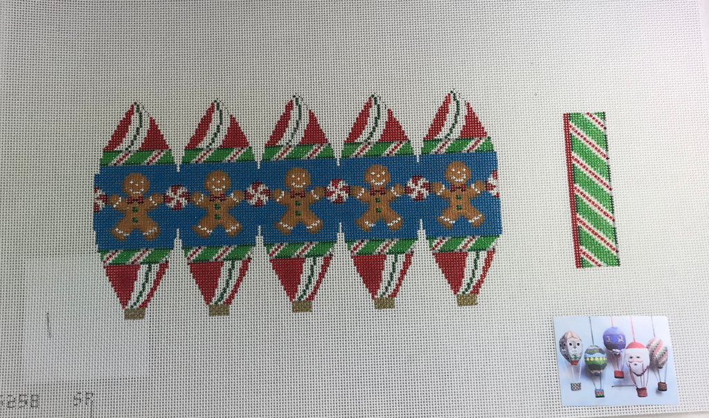 Susan Roberts Needlepoint Designs 5258 Gingerbread Hot Air Balloon