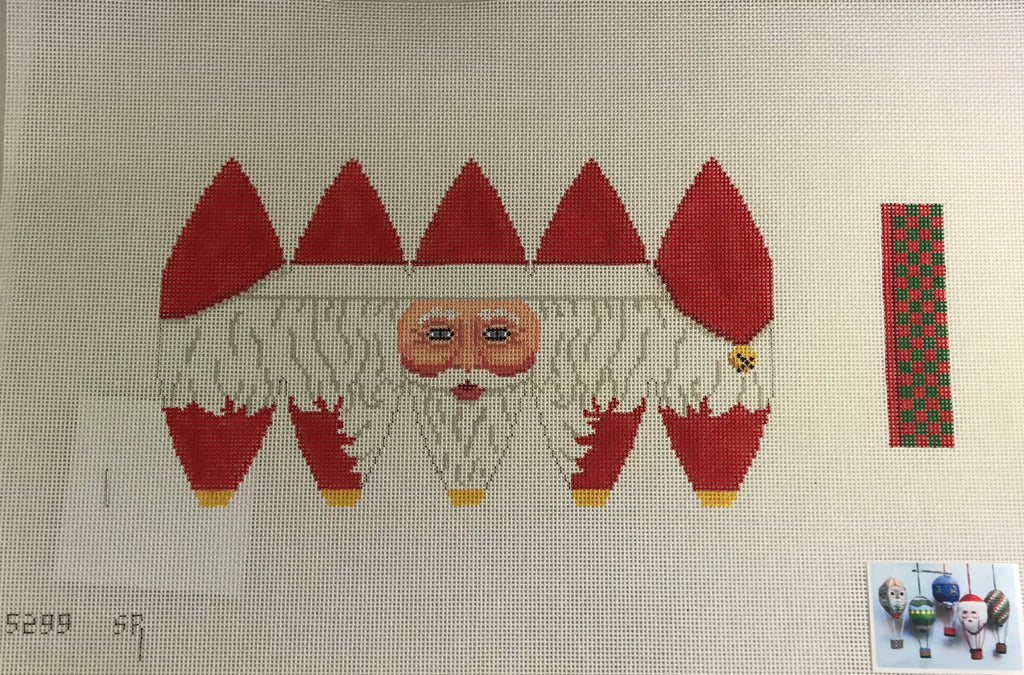 Susan Roberts Needlepoint Designs 5299 Santa Face Hot Air Balloon