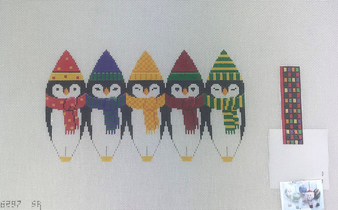 Susan Roberts Needlepoint Designs 6297 Penguin Hot Air Balloon