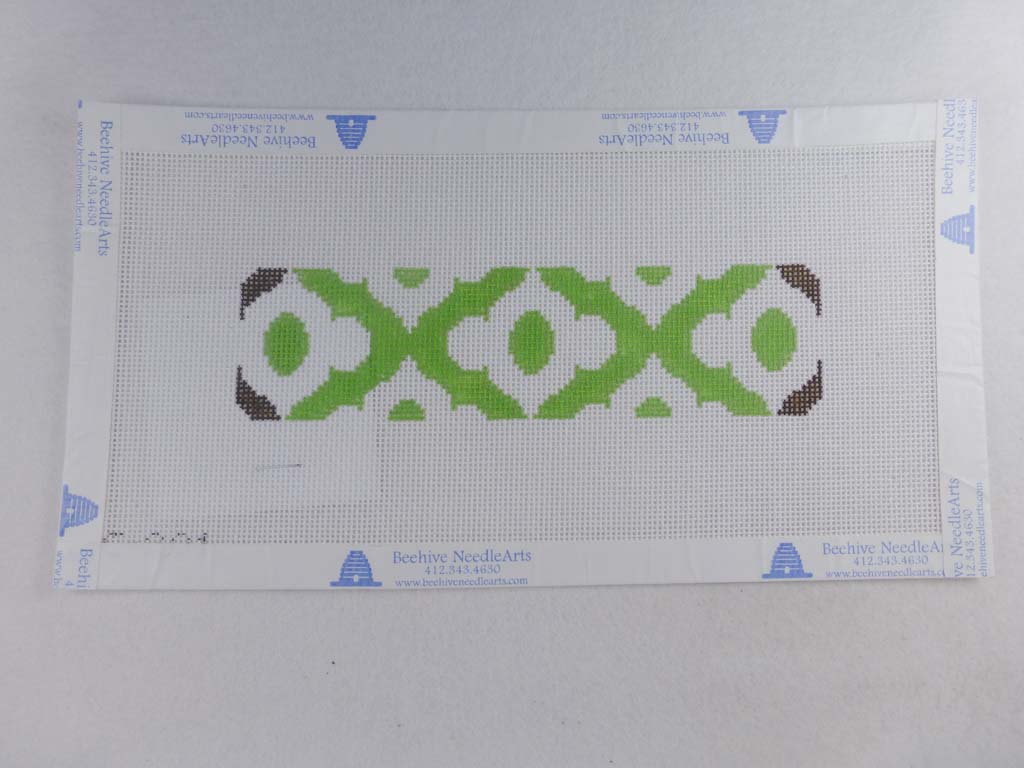 * Clara Wells Needlepoint CLC201 Green Lantern Cuff