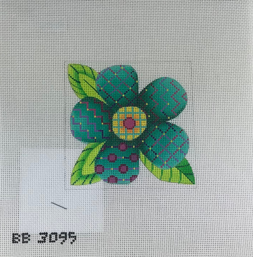*SALE - Kirk & Bradley BB3095 Patterrn Florals Single Aqua