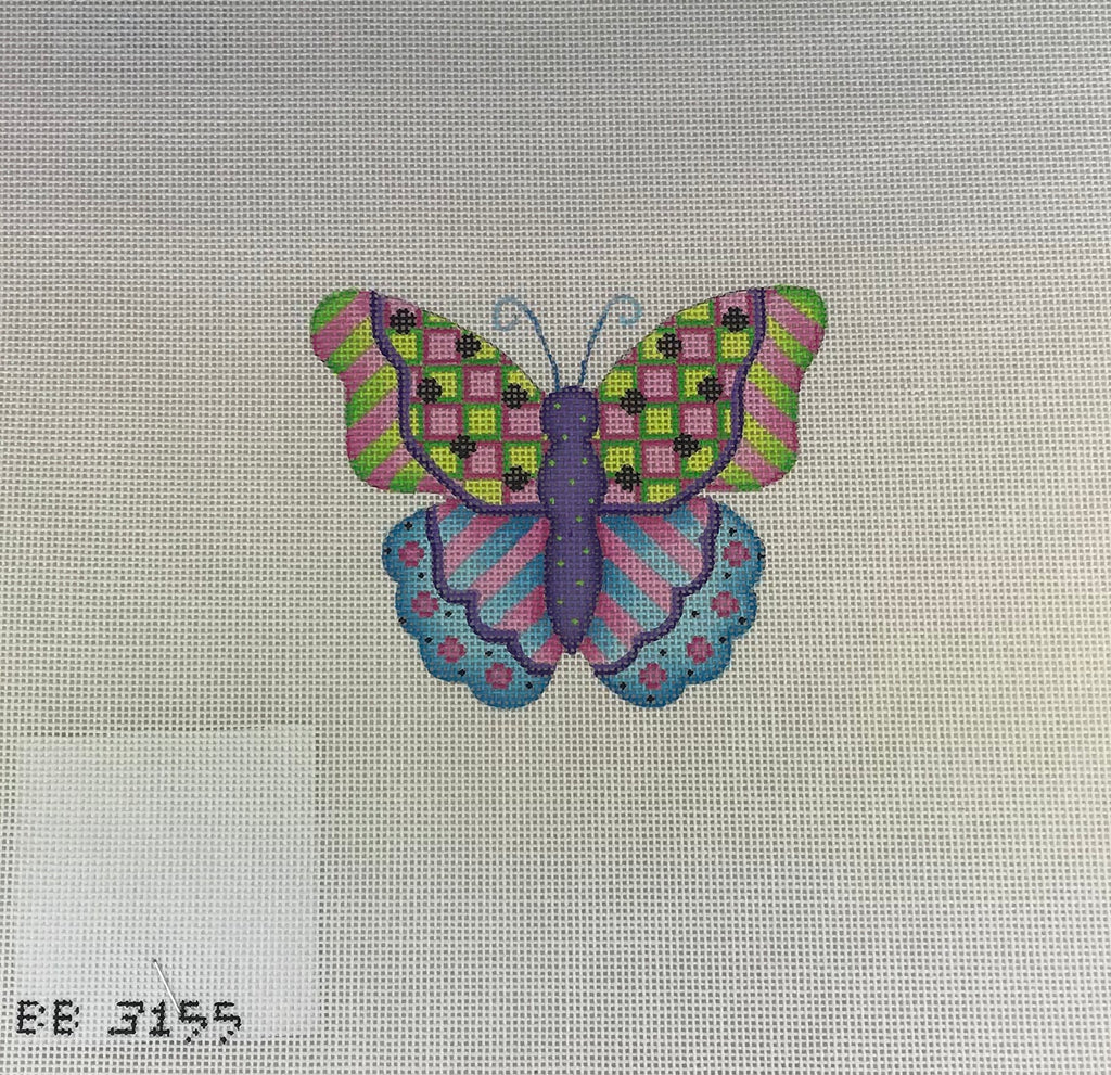 Kirk & Bradley BB3155 Green & Purple Butterfly