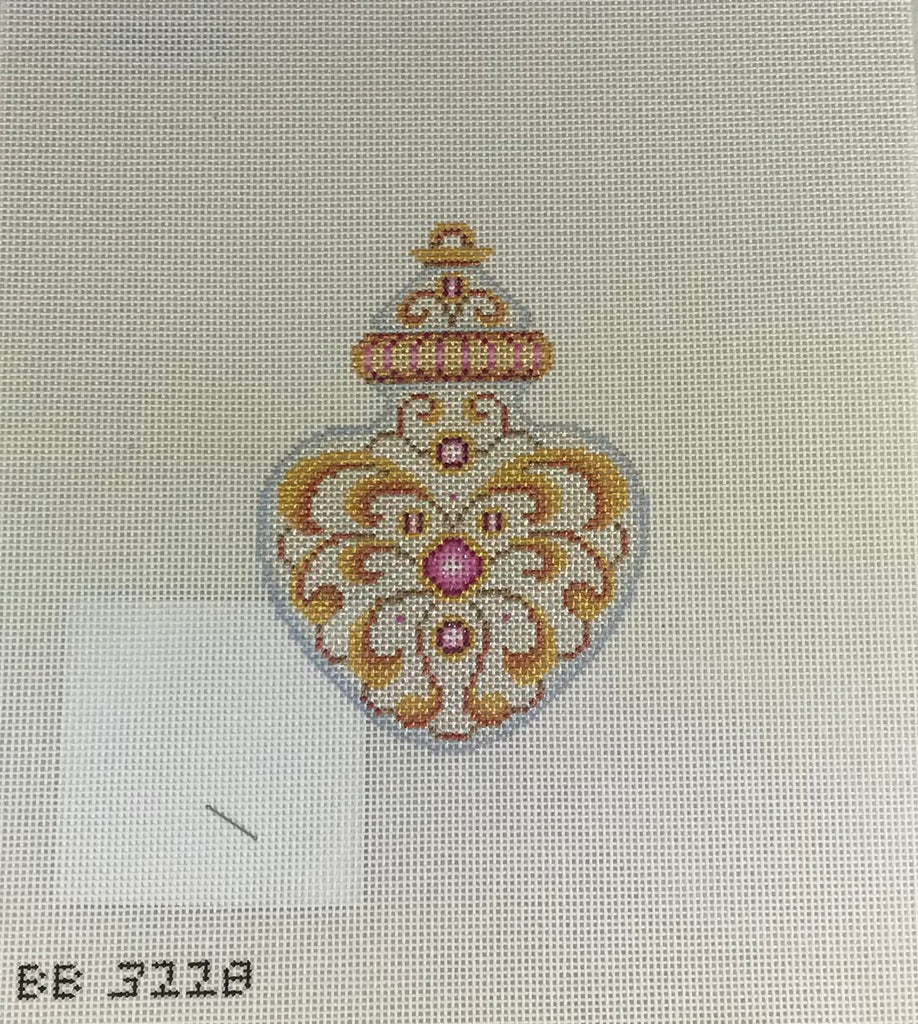 * SALE - Kirk & Bradley BB3228 Light Rose Jewels Ornament