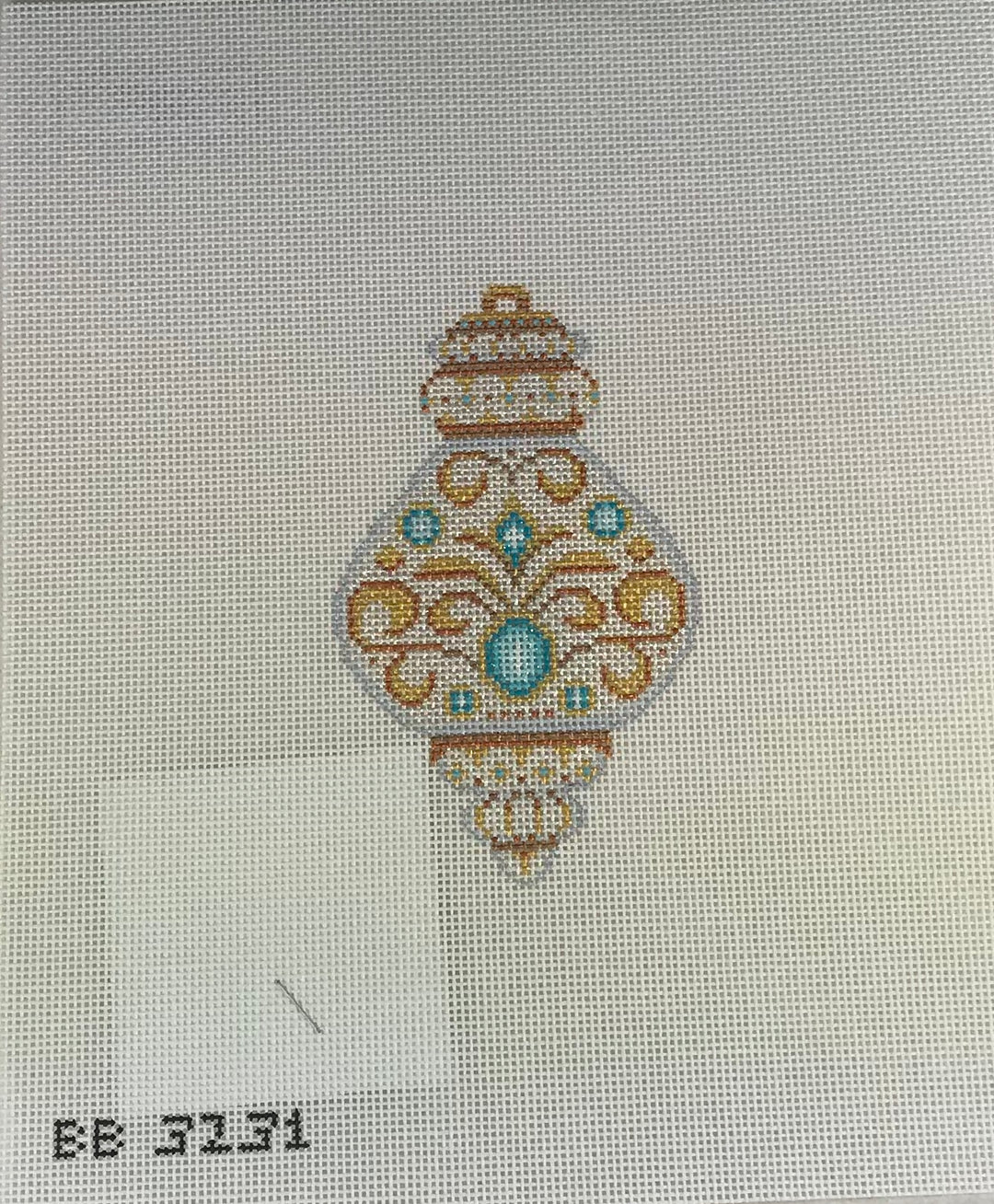 Kirk & Bradley BB3231 Teal Jewel Ornament