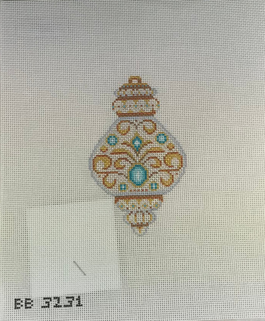 Kirk & Bradley BB3231 Teal Jewel Ornament