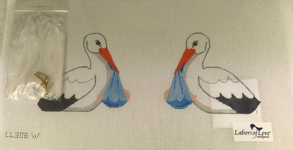 * SALE / Labors of Love LL306W It's a Boy Stork