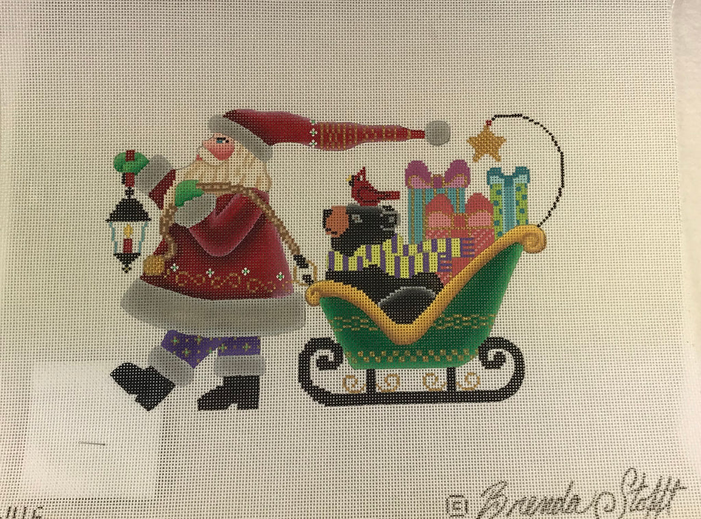 * SALE Brenda Stofft Design B146 Santa with Sleigh