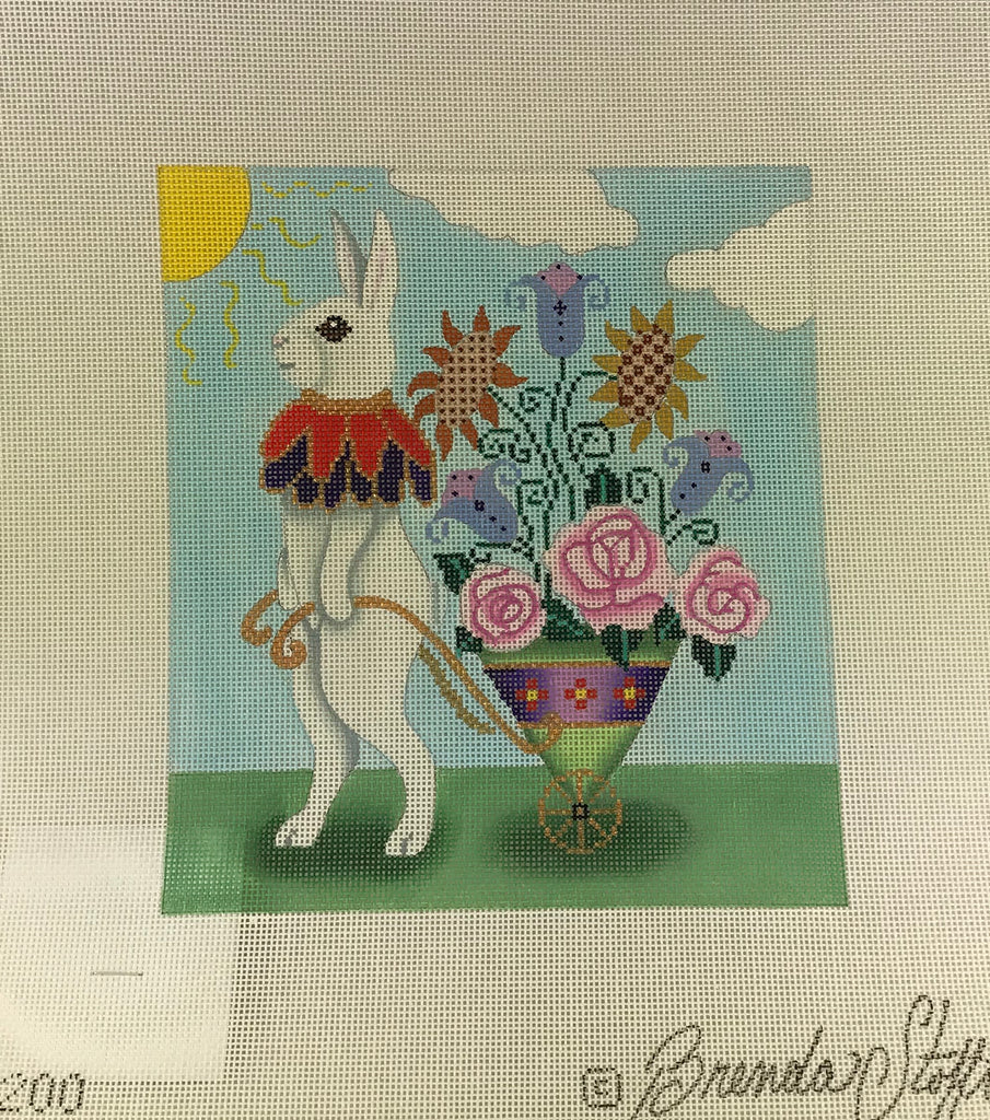 * SALE- Brenda Stofft Design B200 Pete Rabbit with Flower