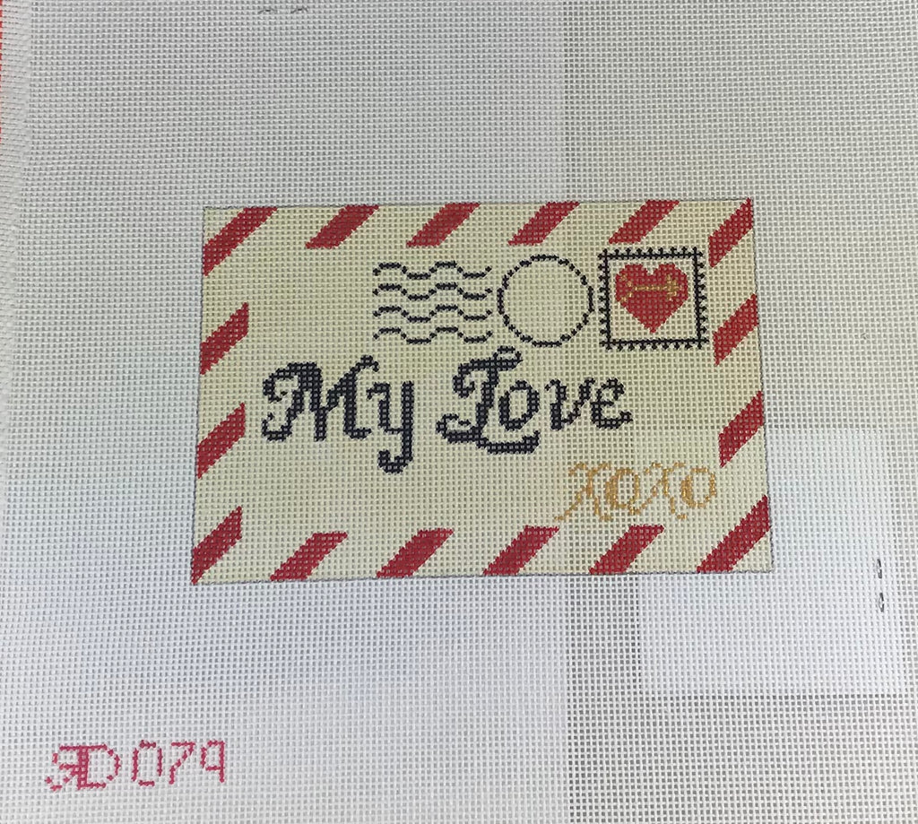 * Rachel Donley Needlepoint RD079 Mini Love Letter