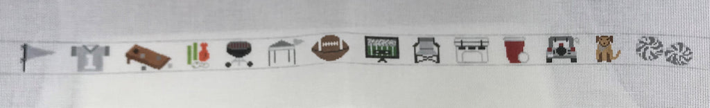 * Rachel Donley Needlepoint 380 RD130 Game Day Belt