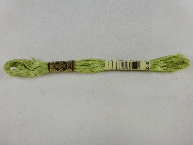 DMC Floss 3348 Light Yellow Green
