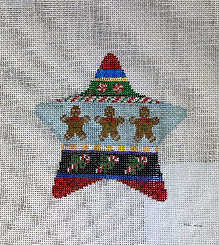 * Susan Roberts Needlepoint 5772 Star, gingerbread