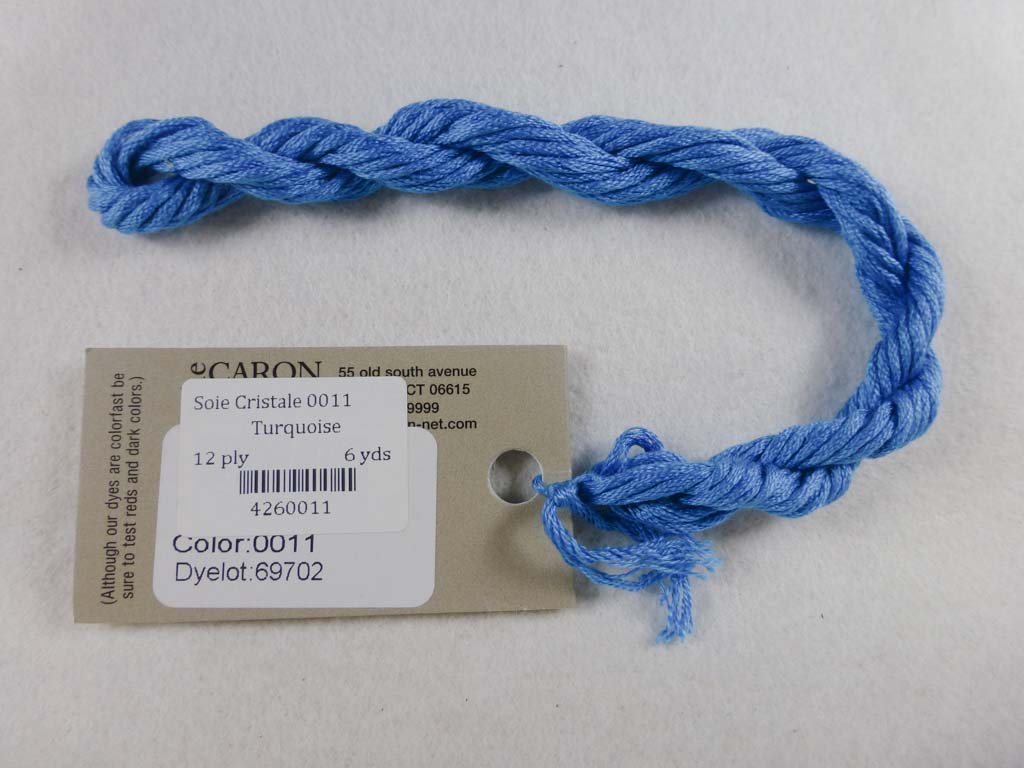 Soie Cristale 0011 Turquoise by Caron Collection From Beehive Needle Arts