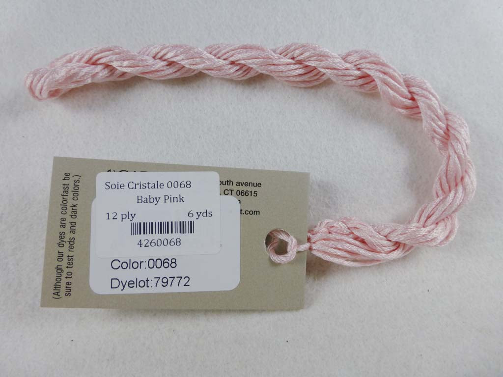 Soie Cristale 0068 Baby Pink by Caron Collection From Beehive Needle Arts