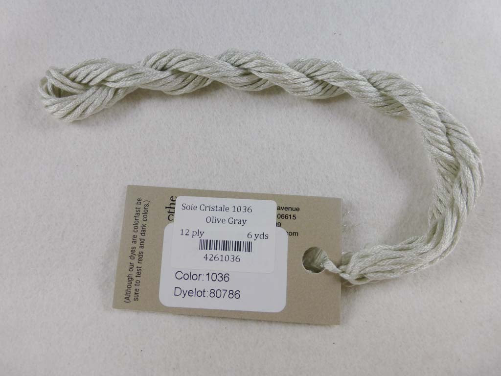 Soie Cristale 1036 Olive Gray by Caron Collection From Beehive Needle Arts