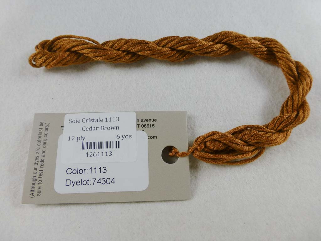 Soie Cristale 1113 Cedar Brown by Caron Collection From Beehive Needle Arts