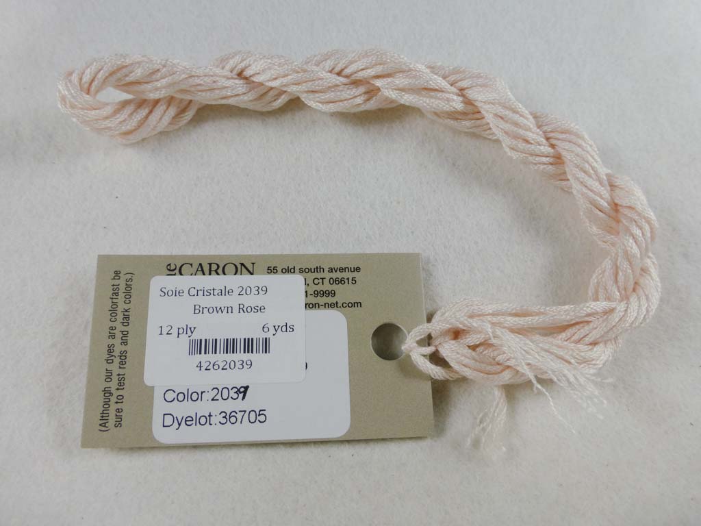 Soie Cristale 2039 Brown Rose by Caron Collection From Beehive Needle Arts