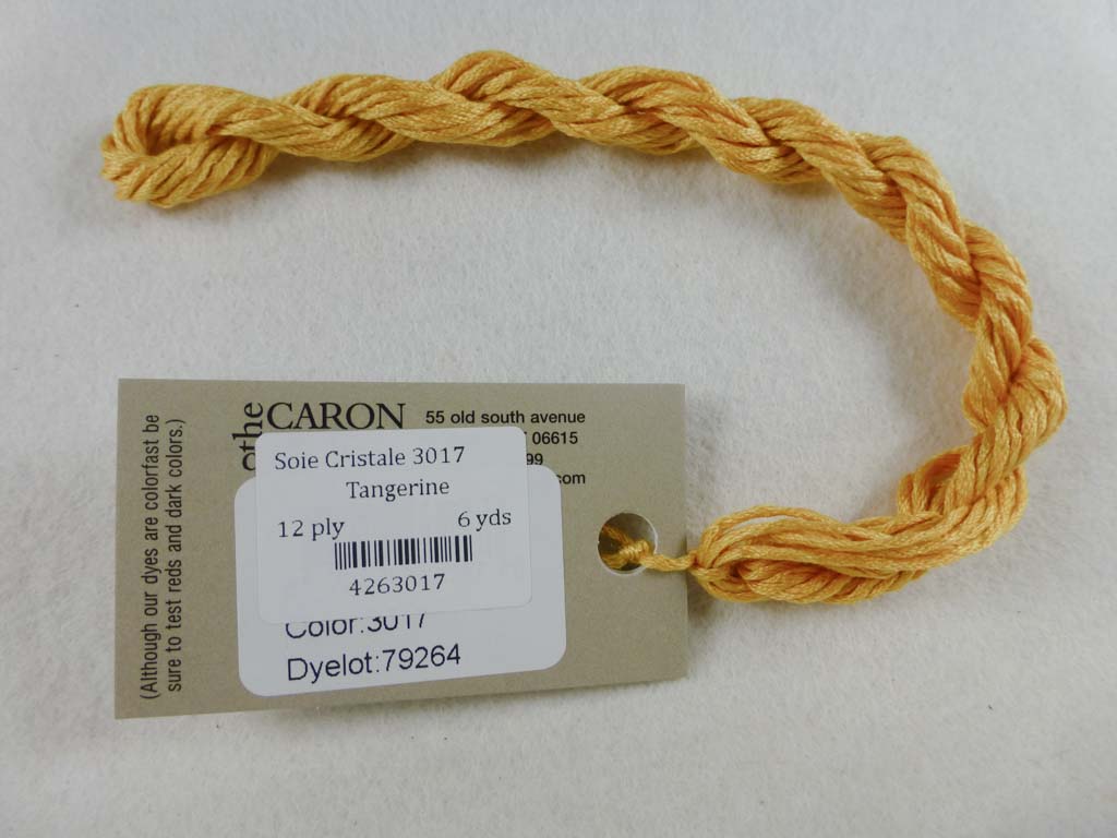 Soie Cristale 3017 Tangerine by Caron Collection From Beehive Needle Arts