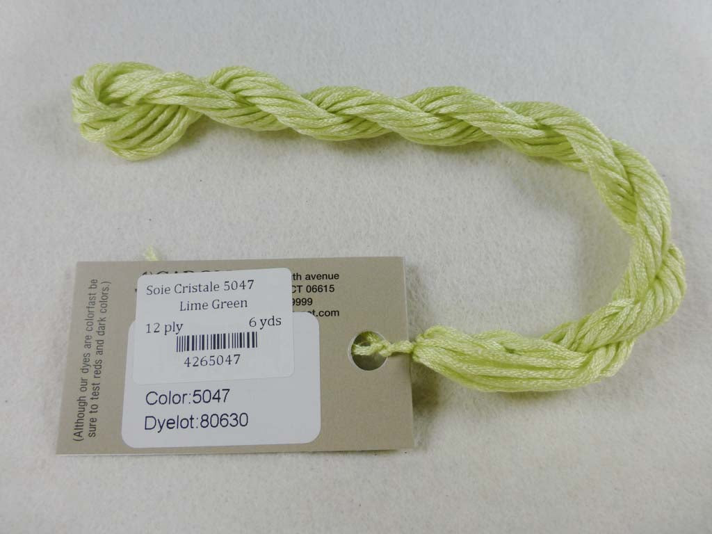 Soie Cristale 5047 Lime Green by Caron Collection From Beehive Needle Arts
