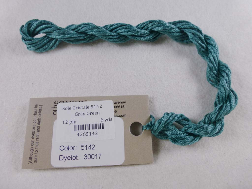 Soie Cristale 5142 Gray Green by Caron Collection From Beehive Needle Arts