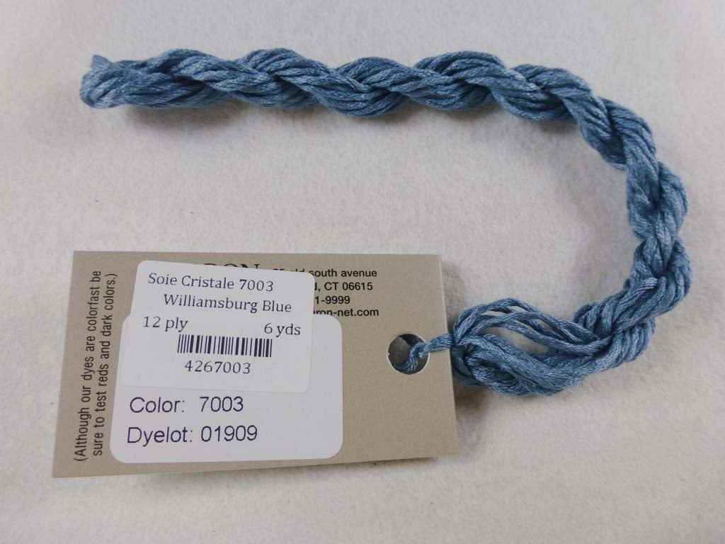 Soie Cristale 7003 Williamsburg Blue by Caron Collection From Beehive Needle Arts