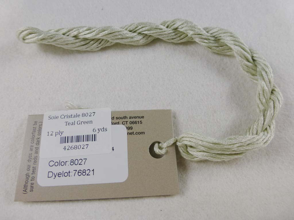 Soie Cristale 8027 Teal Green by Caron Collection From Beehive Needle Arts