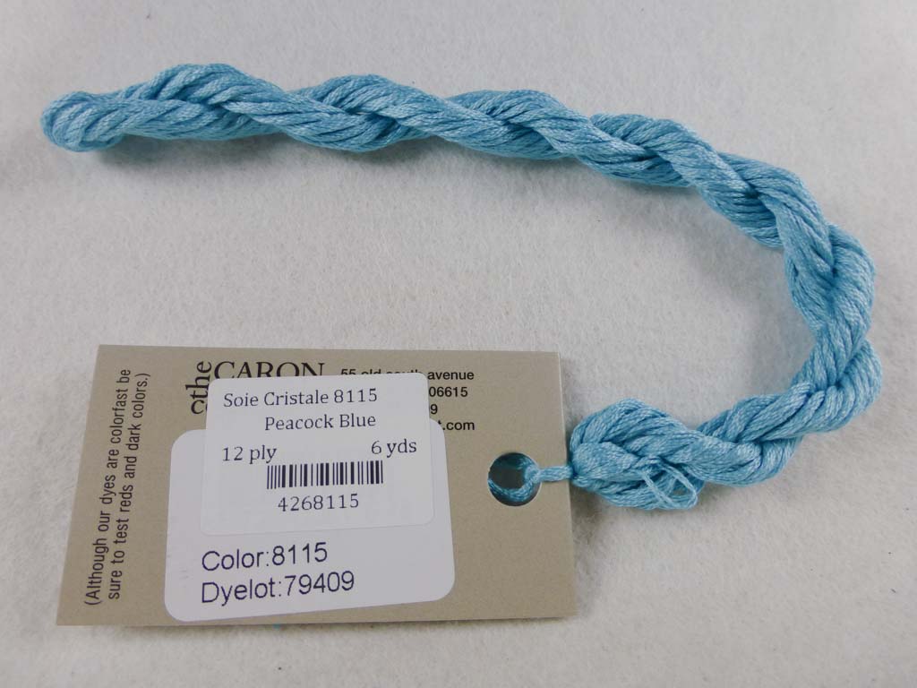 Soie Cristale 8115 Peacock Blue by Caron Collection From Beehive Needle Arts