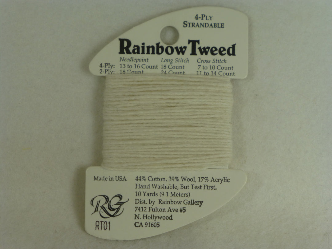 Rainbow Tweed RT01 Ecru