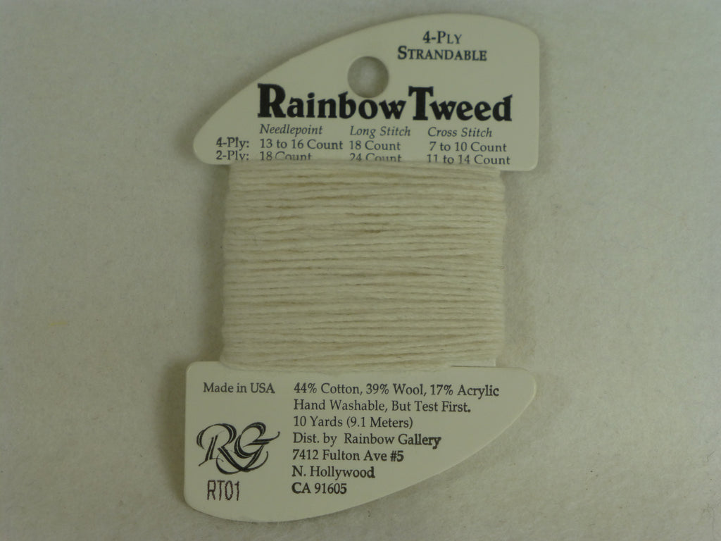 Rainbow Tweed RT01 Ecru