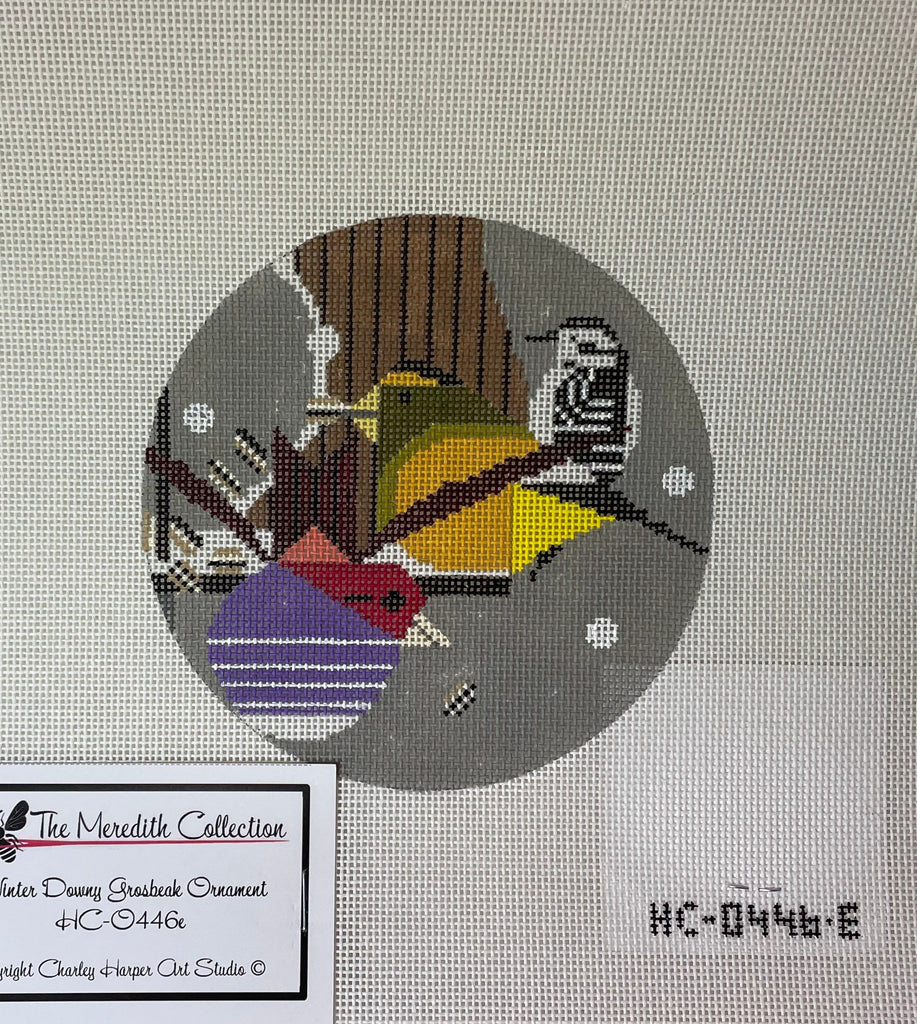 * Charlie Harper HC-0446e Winter Downy Grosbeak, Vend Bunting