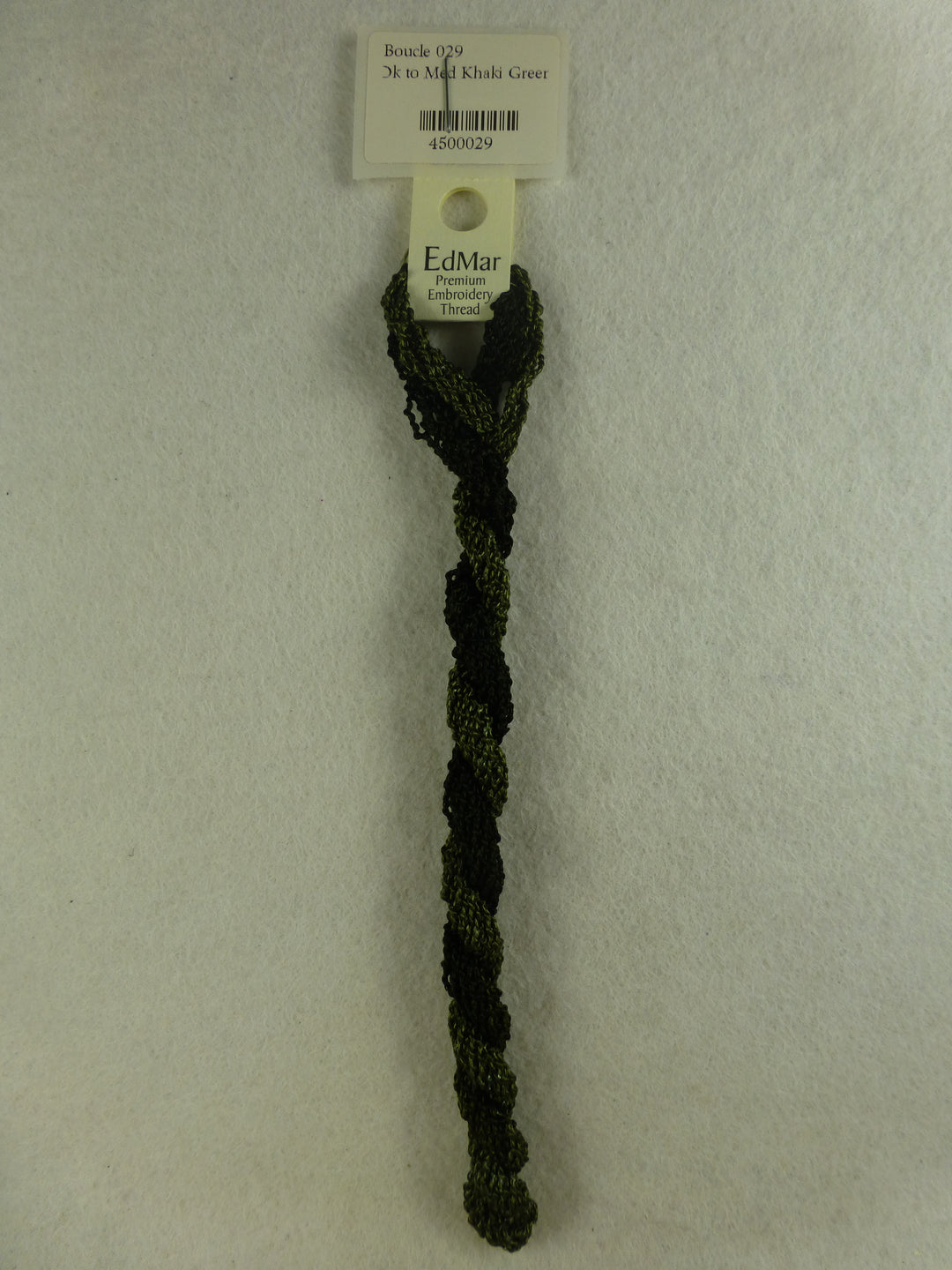 Boucle 029 Dk to Med Khaki Green