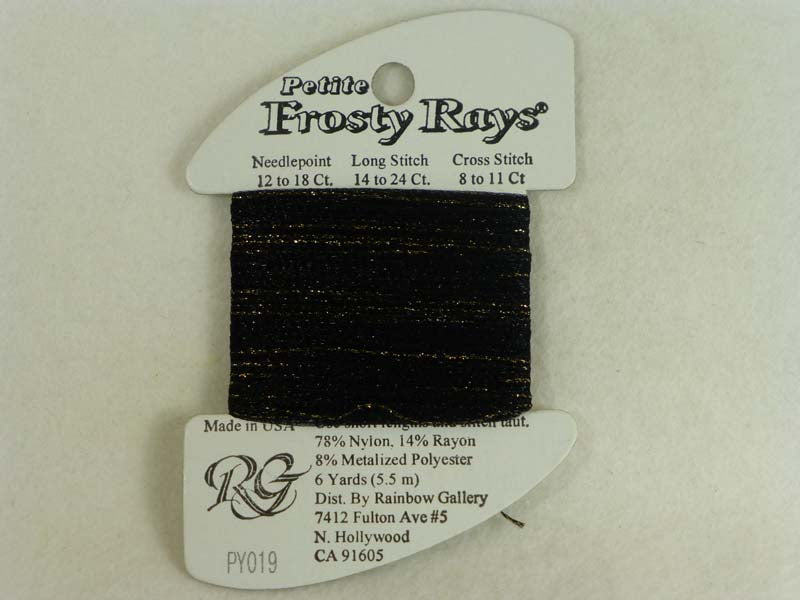 Petite Frosty Rays PY019 Black Sparkle Gloss