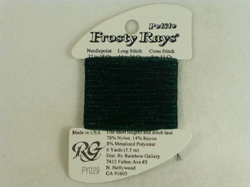 Petite Frosty Rays PY029 Deep Sea Green Gloss