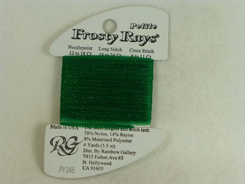 Petite Frosty Rays PY345 Dark Christmas Green