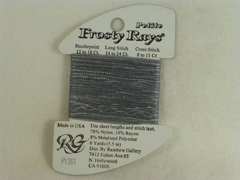 Petite Frosty Rays PY361 Very Dark Pewter Gray Gloss