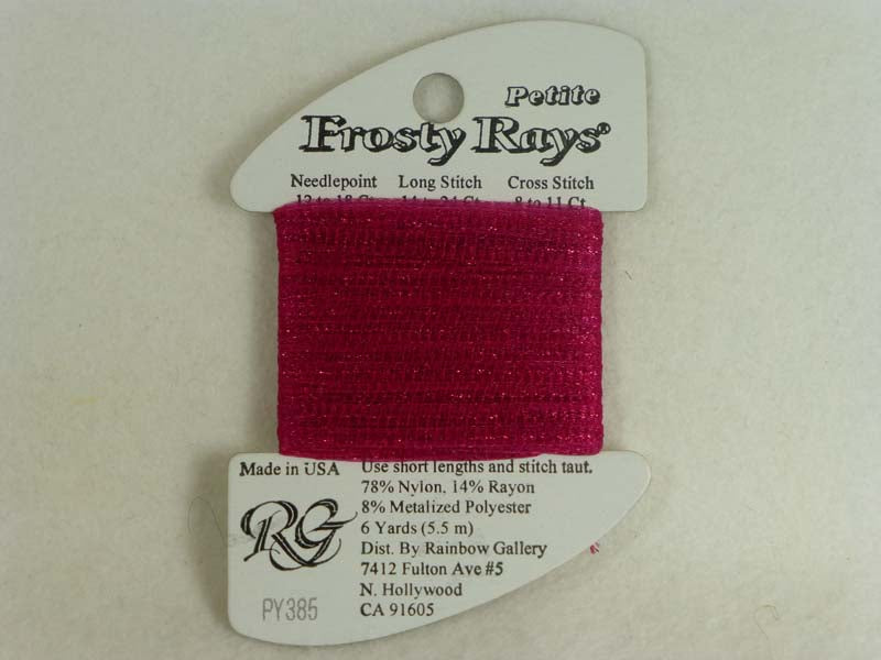 Petite Frosty Rays PY385 Raspberry