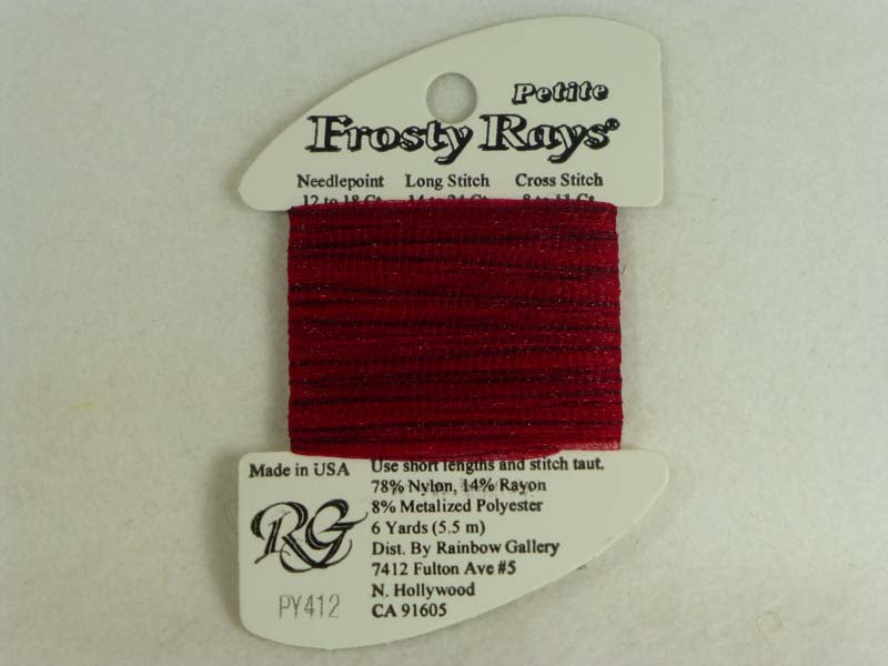 Petite Frosty Rays PY412 Black Cherry