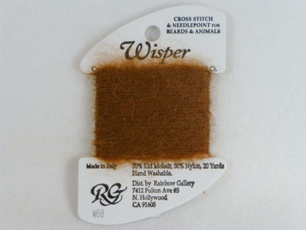 Wisper W68 Dark Tan by Rainbow Gallery From Beehive Needle Arts