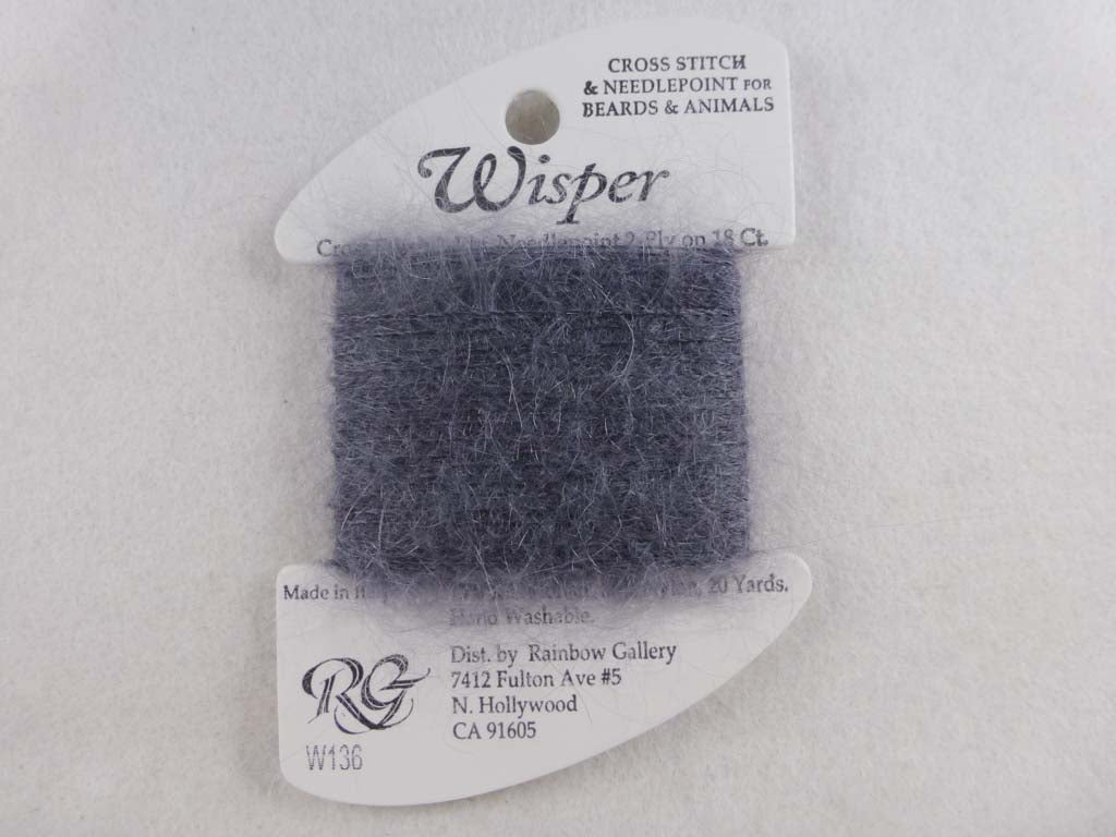 Wisper W136 Smoked Pearl by Rainbow Gallery From Beehive Needle Arts