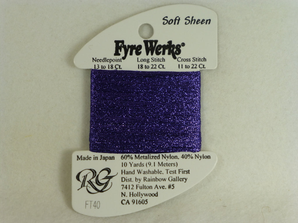Fyre Werks FT40 Dark Periwinkle