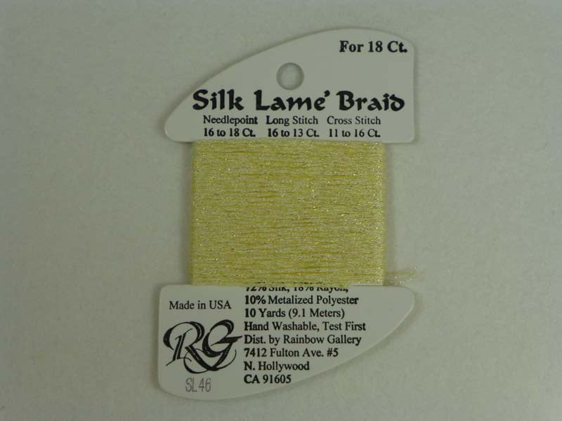 Silk Lame Braid SL46 Lemon Mist