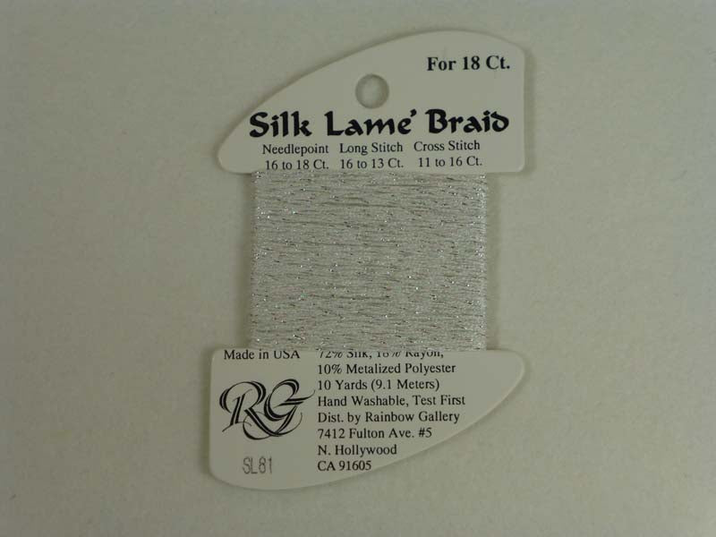 Silk Lame Braid SL81 Platinum