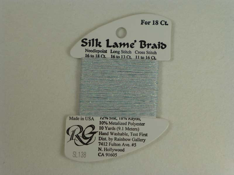 Silk Lame Braid SL138 Glacier