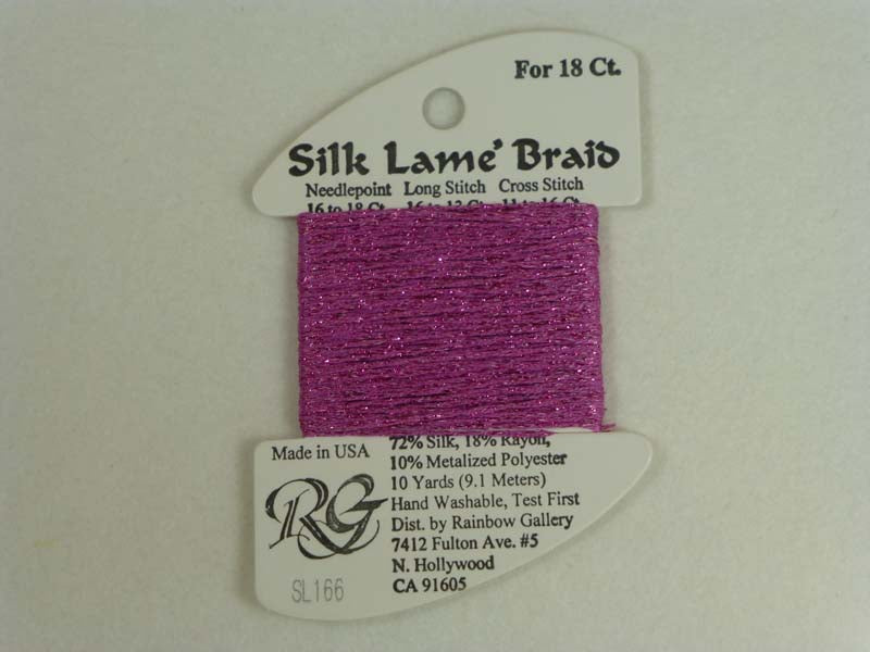 Silk Lame Braid SL166 Lite Fuchsia
