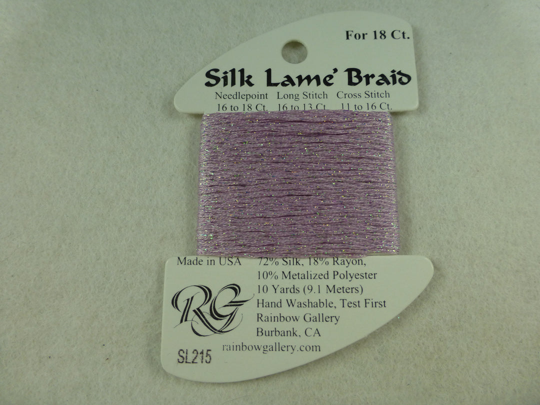Silk Lame Braid SL215 Soft Amethyst
