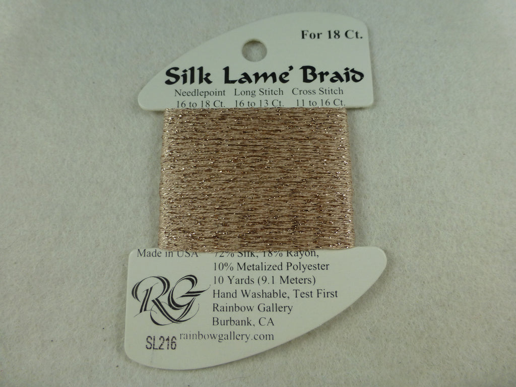 Silk Lame Braid SL216 Touch of Tan