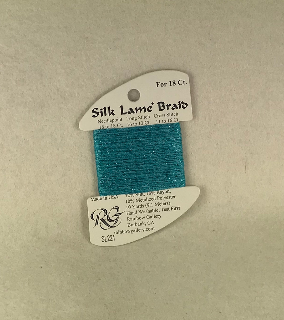 Silk Lame Braid SL221 Capri Breeze