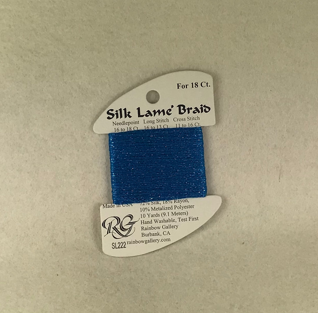 Silk Lame Braid SL222 Brilliant Blue