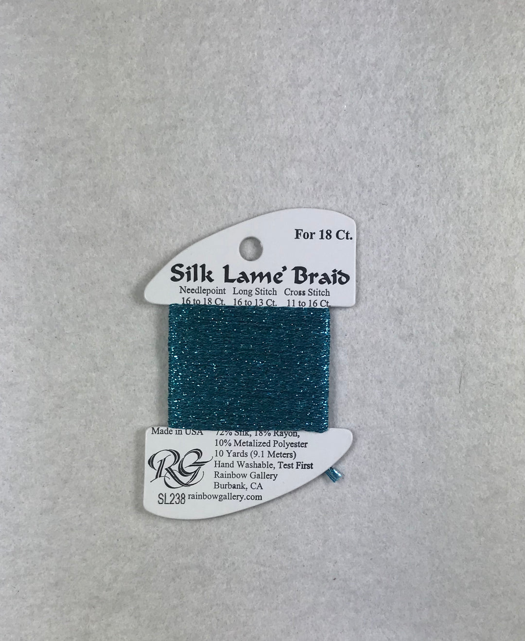 Silk Lame Braid SL238 Teal Zeal