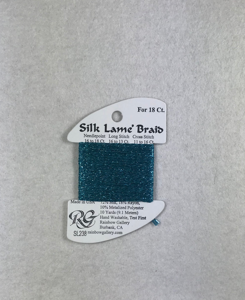 Silk Lame Braid SL238 Teal Zeal